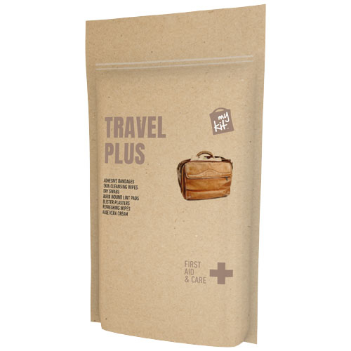 Set premiers soins personnalisable Voyage Plus MyKit Marron kraft